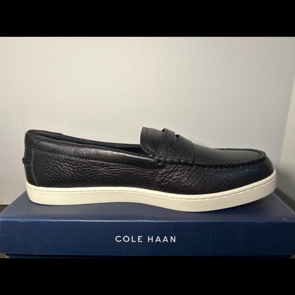Cole Haan Nantucket Pebbled Leather Penny Loafers Shoes Black Mens Size 13M main image 7